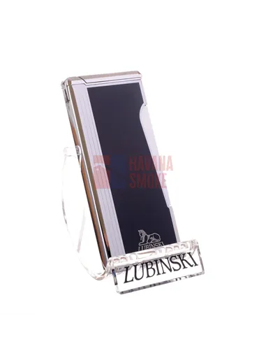 Зажигалка Lubinski "Милан" суперплоская, кремневая+турбо, черная