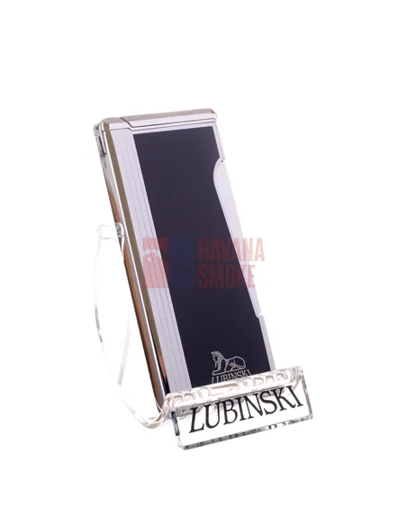 Зажигалка Lubinski "Милан" суперплоская, кремневая+турбо, черная