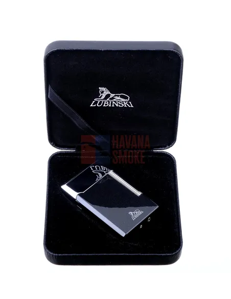 Зажигалка трубочная Lubinski Сполето, кремневая, черный металлик