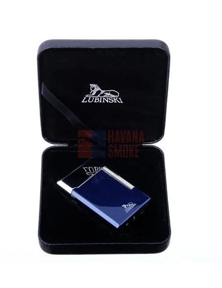 Зажигалка трубочная Lubinski Сполето, кремневая, синий металлик