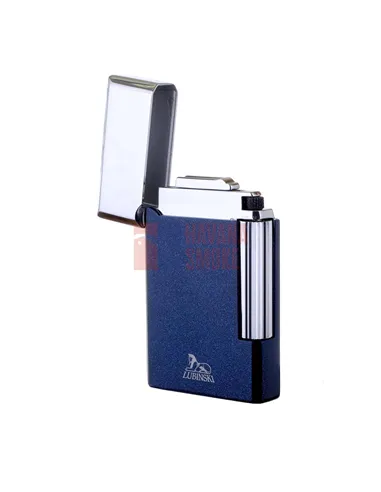 Зажигалка трубочная Lubinski Сполето, кремневая, синий металлик
