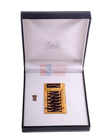 Зажигалка трубочная Lubinski Celebration, золото с бордо