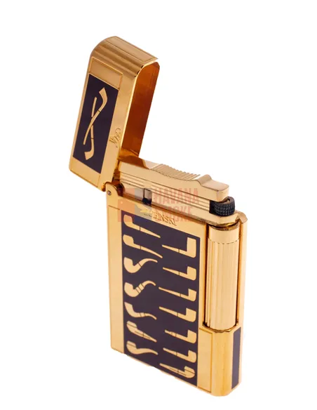 Зажигалка трубочная Lubinski Celebration, золото с бордо