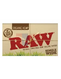 Сигаретная бумага RAW SINGLE WIDE DOUBLE ORGANIC (25пач х100лист) 
