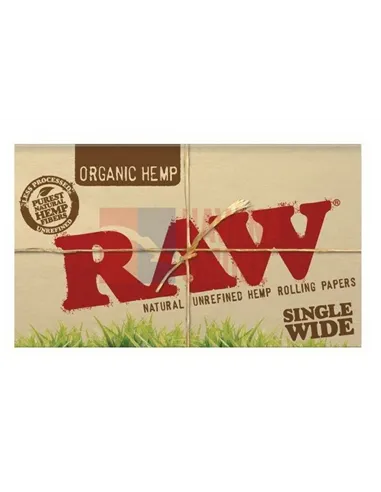 Сигаретная бумага RAW SINGLE WIDE DOUBLE ORGANIC (25пач х100лист) 