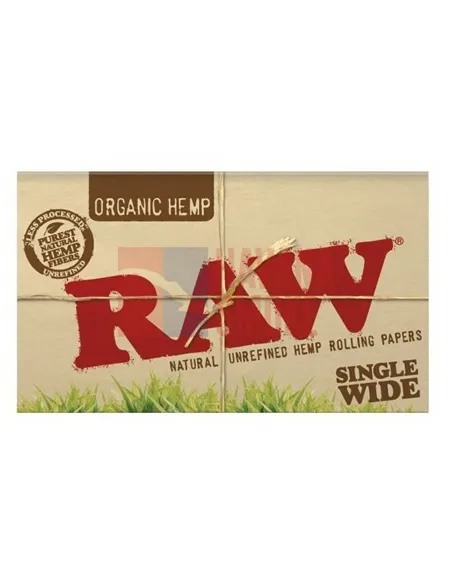 Сигаретная бумага RAW SINGLE WIDE DOUBLE ORGANIC (25пач х100лист) 