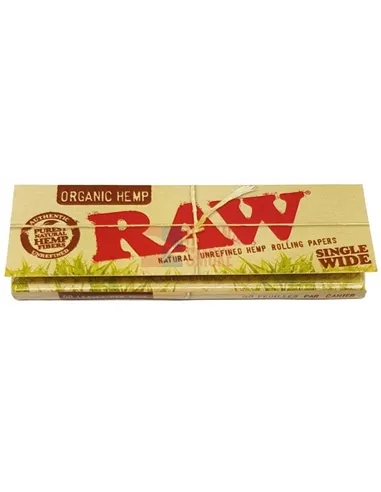 Сигаретная бумага RAW SINGLE WIDE ORGANIC (50пач х50лист) 