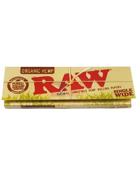 Сигаретная бумага RAW SINGLE WIDE ORGANIC (50пач х50лист) 