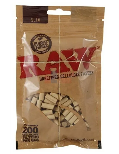 Сигаретные фильтры RAW SLIM CELLULOSE (30пач х200шт)