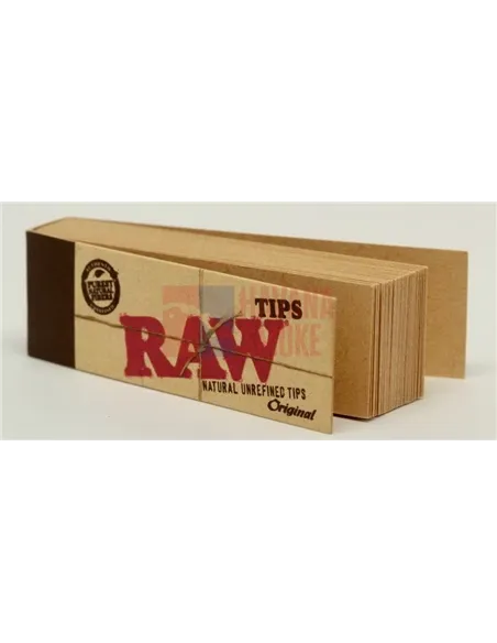 Сигаретные фильтры RAW TIPS бумажные 58х17мм (50пач x50 листов)