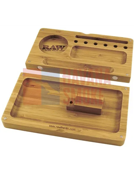 Набор для скручивания сигарет, дерево RAW TRAY BAMBOO FLIP