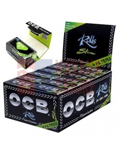 Сигаретная бумага OCB ROLLS Slim Premium в рулонах + 40 БУМ.ФИЛЬТР. 24шт(44 х 4000) OCBRSLPTIP/10/24 - купить в интернет-магазине Havana Smoke