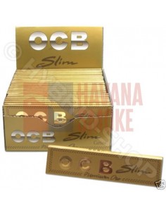 Сигаретная бумага OCB SLIM PREMIUM GOLD (50пач х32лист) OCBSLP5050SPITC - купить в интернет-магазине Havana Smoke