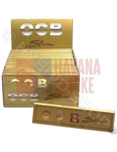 Сигаретная бумага OCB SLIM PREMIUM GOLD (50пач х32лист) OCBSLP5050SPITC - купить в интернет-магазине Havana Smoke