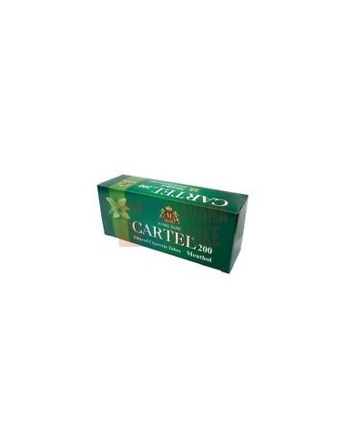 Сигаретные гильзы CARTEL MENTHOL (5пач x 200шт) - купить в интернет-магазине Havana Smoke
