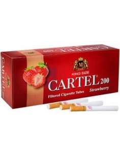 Сигаретные гильзы CARTEL STRAWBERRY (5пач x 200шт) - купить в интернет-магазине Havana Smoke