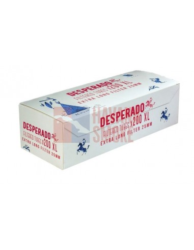 Сигаретные гильзы DESPERADO EXTRA LONG фильтр 25 (5пач x 200шт) - купить в интернет-магазине Havana Smoke
