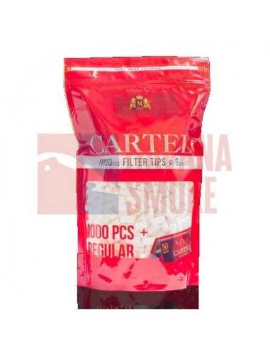 Сигаретные фильтры CARTEL REGULAR 15 X 8 (1000шт)+буклет бумаги - купить в интернет-магазине Havana Smoke