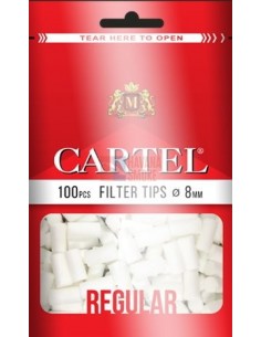Сигаретные фильтры CARTEL REGULAR 15 X 8 (30пач x 100шт) - купить в интернет-магазине Havana Smoke