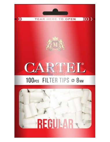 Сигаретные фильтры CARTEL REGULAR 15 X 8 (30пач x 100шт) - купить в интернет-магазине Havana Smoke