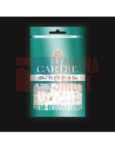 Сигаретные фильтры CARTEL SEMI REGULAR LONG 22 X 7 (20пач x 100шт) - купить в интернет-магазине Havana Smoke