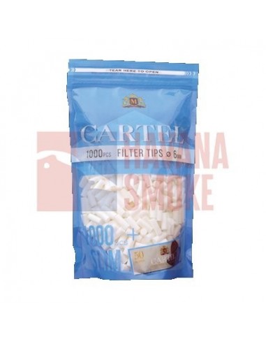 Сигаретные фильтры CARTEL SLIM 15 X 6 (1000шт)+буклет бумаги - купить в интернет-магазине Havana Smoke