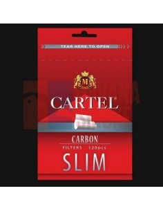 Сигаретные фильтры CARTEL SLIM CARBON (угольный) (10пач x 120шт) - купить в интернет-магазине Havana Smoke