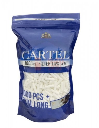 Сигаретные фильтры CARTEL SLIM LONG 22 X 6 (1000шт)+буклет бумаги - купить в интернет-магазине Havana Smoke