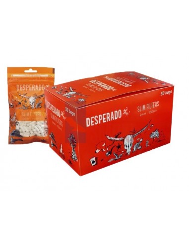 Сигаретные фильтры DESPERADO SLIM 15 X 6 (30пач x 150шт) - купить в интернет-магазине Havana Smoke