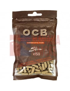 Сигаретные фильтры OCB Slim Unbleached (10пач x 150шт) BFOCBUNB1210150 - купить в интернет-магазине Havana Smoke