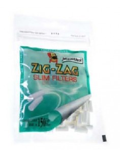Сигаретные фильтры ZIG-ZAG SLIM menthol (10пач x150шт) BFZZSM12/10/150 - купить в интернет-магазине Havana Smoke
