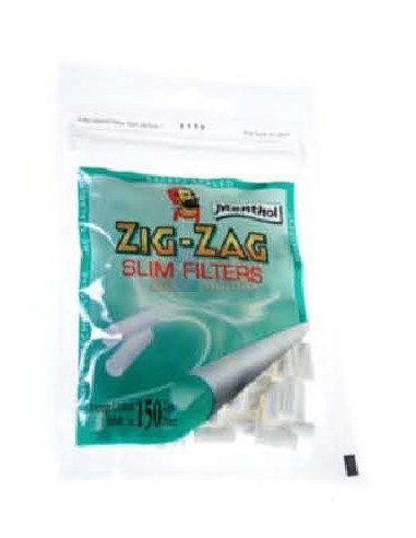 Сигаретные фильтры ZIG-ZAG SLIM menthol (10пач x150шт) BFZZSM12/10/150 - купить в интернет-магазине Havana Smoke