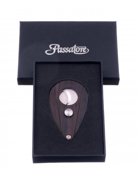 Гильотина Passatore типа Xikar в дереве, Эбеновое дерево 591-269 - купить в интернет-магазине Havana Smoke