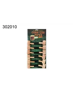 Трубка курительная из кукурузы 30201(набор 12 штук)