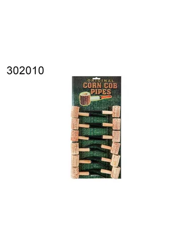 Трубка курительная из кукурузы 30201(набор 12 штук)