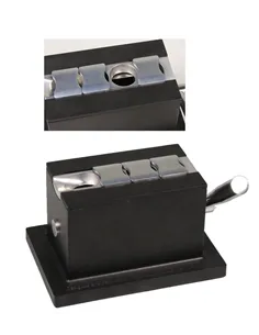 Гильотина для сигар настольная с 4-мя отверстиями черная 593723