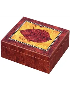 Хьюмидор для 25-ти сигар коричневый "Лист" 13101