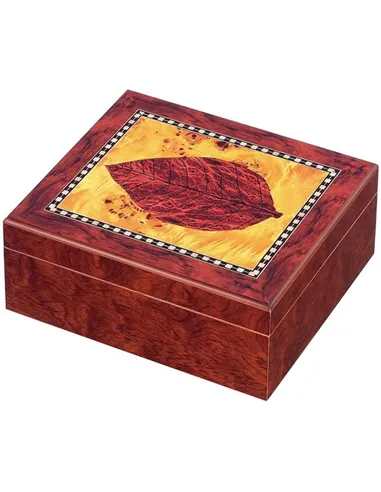 Хьюмидор для 25-ти сигар коричневый "Лист" 13101