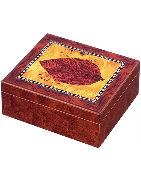 Хьюмидор для 25-ти сигар коричневый "Лист" 13101