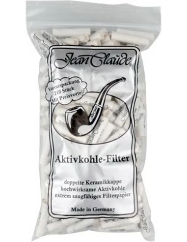 Фильтры для трубок JEAN CLAUDE 9mm угольные 210шт