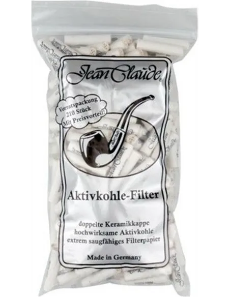 Фильтры для трубок JEAN CLAUDE 9mm угольные 210шт