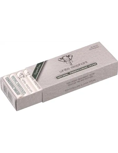 Фильтры для трубок WHITE ELEPHANT 9mm пенка 15x20шт