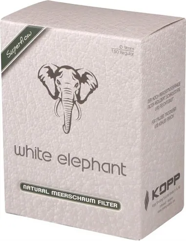Фильтры для трубок WHITE ELEPHANT 9mm пенка 150шт