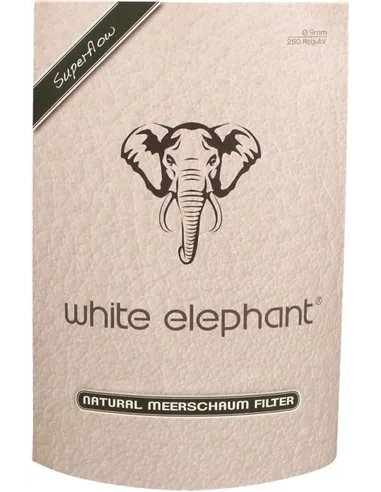 Фильтры для трубок WHITE ELEPHANT 9mm пенка 250шт