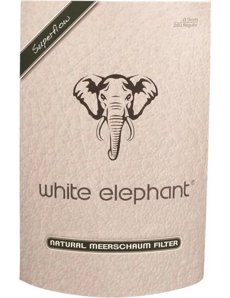 Фильтры для трубок WHITE ELEPHANT 9mm пенка 250шт