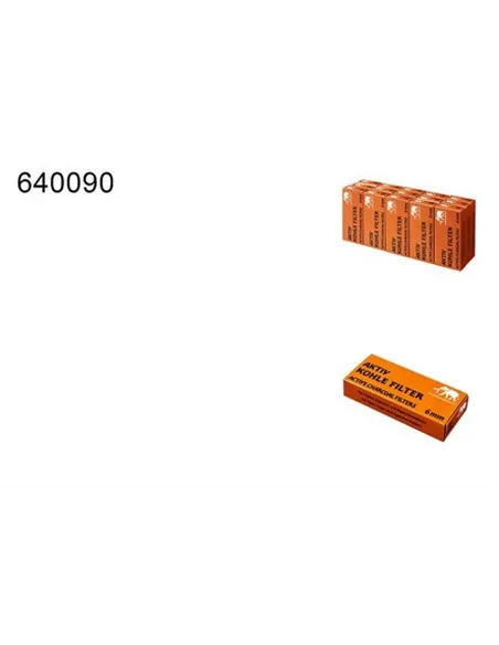 Фильтры для трубок AKTIV KOHLE 6mm угольные 15x45шт
