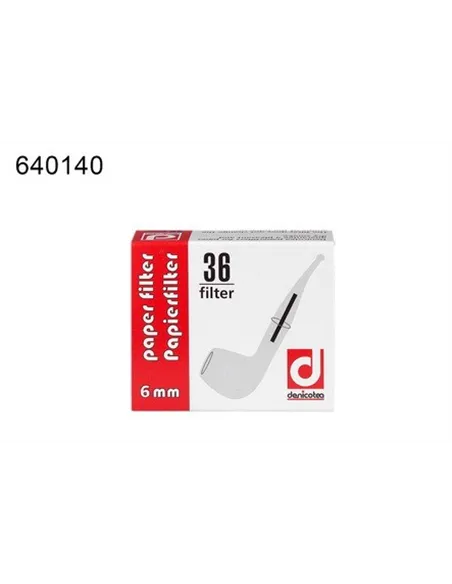 Фильтры для трубок DENICOTEA 6мм 36шт