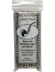 Ерши для трубок JEAN CLAUDE черно/белые абразивные 17 см (80 шт)