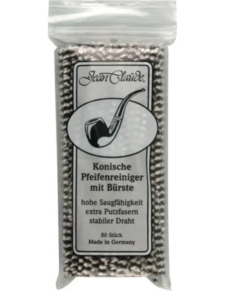 Ерши для трубок JEAN CLAUDE черно/белые абразивные 17 см (80 шт)