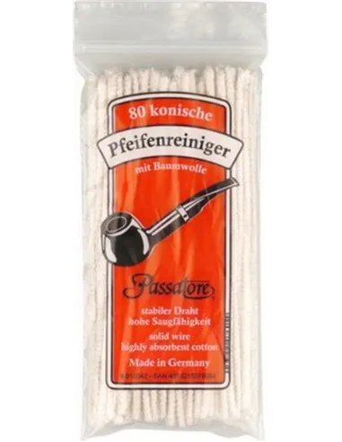 Ерши для трубок PASSATORE белые конические 17 см (80 шт)